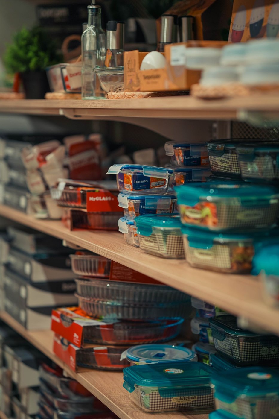 Organized Kitchen Pantry with Storage Containers