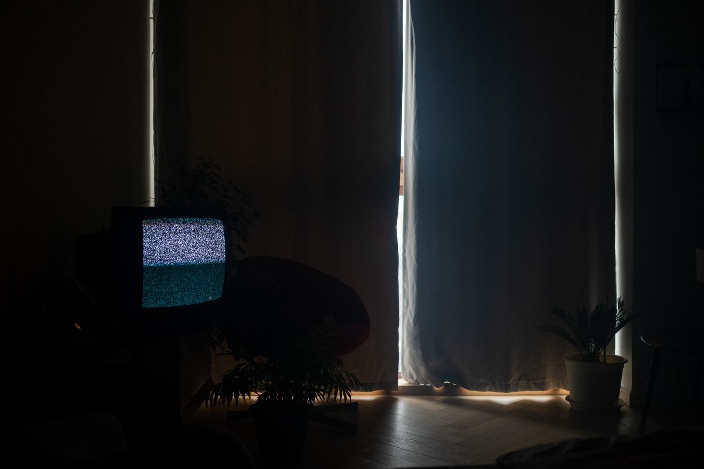 Room with Curtains Drawn