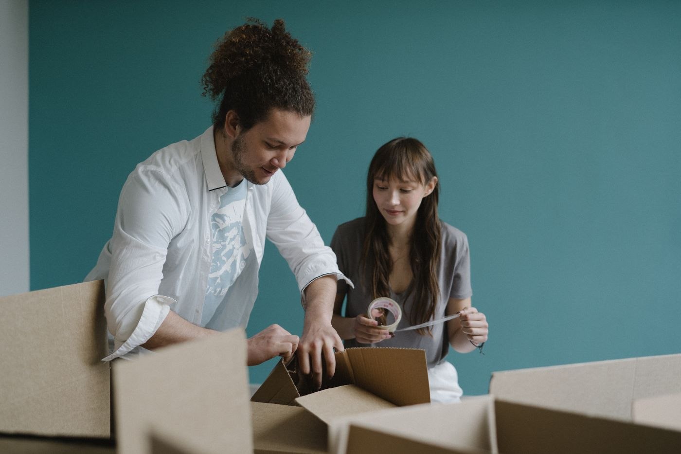 A Couple Moving in their New House